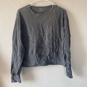 Womens Small Long Sleeve Crop Top